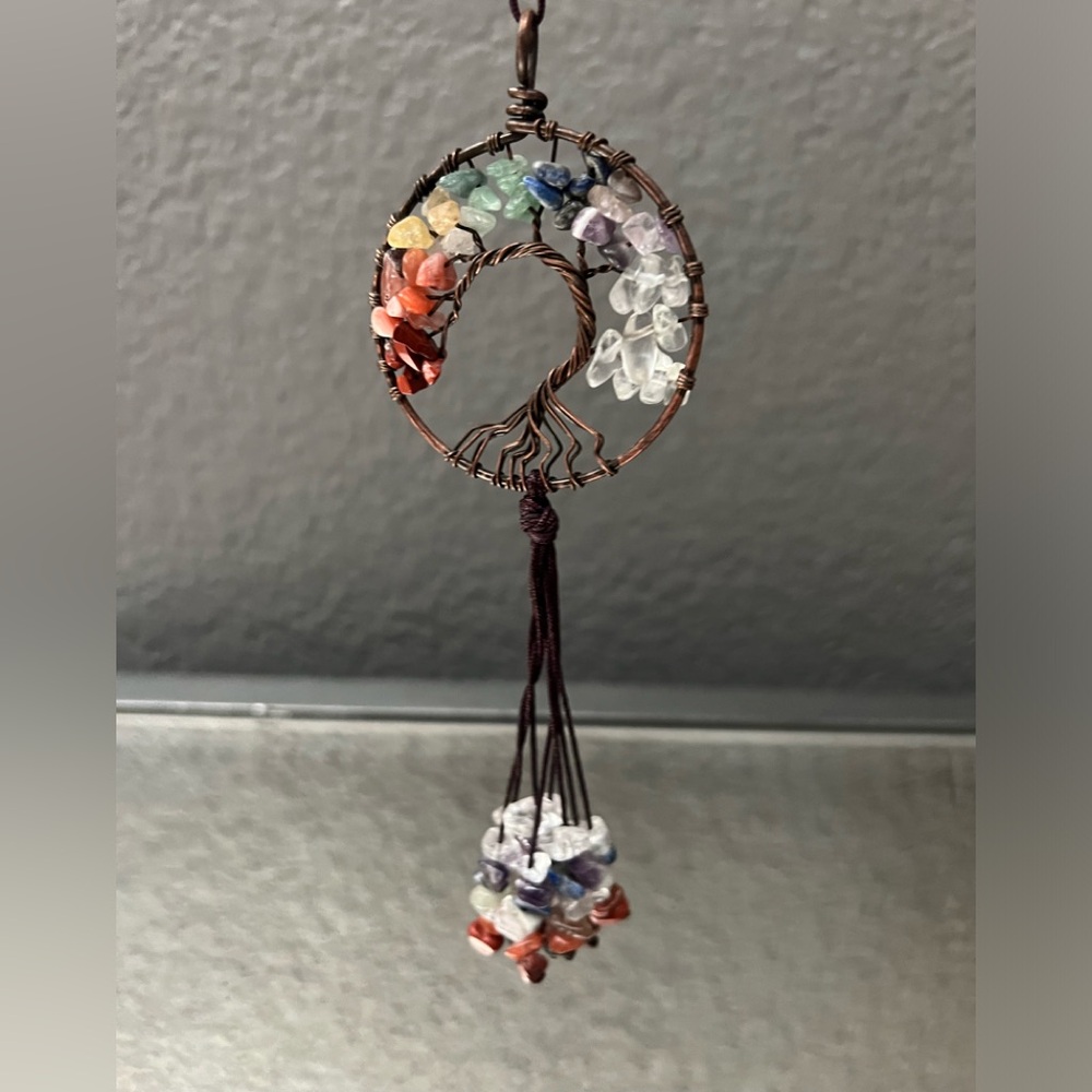 Handmade 7 Chakra Tree of Life Suncatcher